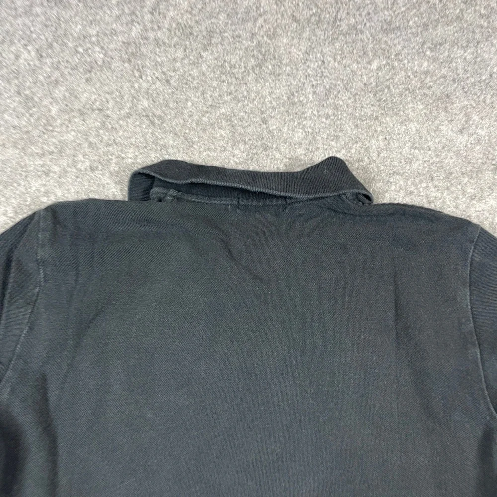 Polo Ralph Lauren Polo Shirt Boys Lg 14-16 Black Short Sleeve Pique Red Pony